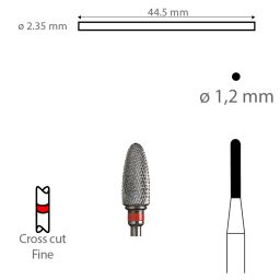 HM-frees 0420 HP 012 8 mm kruisvertand fijn